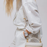 Off-white GABY Vanity Leather Shoulder Bag / SAINT LAURENT