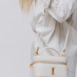 Off-white GABY Vanity Leather Shoulder Bag / SAINT LAURENT