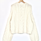Off-white IRINA Alpaca Blend Cable-knit  Jumper / ANINE BING - Size L
