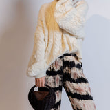 Off-white IRINA Alpaca Blend Cable-knit  Jumper / ANINE BING - Size L