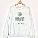 Off-white MILLY Terry-Logo Cotton Blend Sweatshirt / ISABEL MARANT ETOILE - Size 38