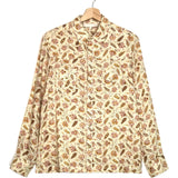 Cream NOLAN Floral Pattern Linen Shirt / VANESSA BRUNO - Size 38