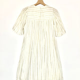 Off-white SAMOA Gold Lurex Striped Mini Dress (no belt) / ISABEL MARANT ETOILE - Size 36