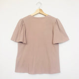 Old Pink Cotton Jersey Short Sleeves Tee / RAQUEL ALLEGRA - Size 0