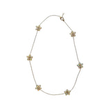 Opal and Diamond Flower Necklace / STEPHANIE FARGEON