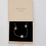 Opal and Diamond Flower Necklace / STEPHANIE FARGEON