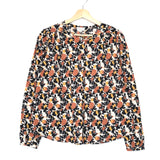 Orange and Black printed Blouse / LOUISE LOUISE - Size XS/S