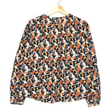 Orange and Black printed Blouse / LOUISE LOUISE - Size XS/S