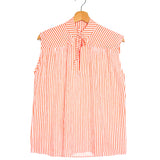 Orange Cora MELINA Striped Sleeveless Top / ROSEANNA - Size 34