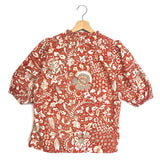 Orange IMARI Blossom Printed Cotton Top / ULLA JOHNSON