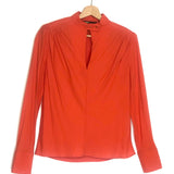 Orange LANGE Long Sleeves Blouse / MAJE - Size 1
