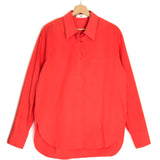 Orange MELODY Organic Cotton Oversized Shirt / THE FRANKIE SHOP - Size XS