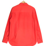 Orange MELODY Organic Cotton Oversized Shirt / THE FRANKIE SHOP - Size XS