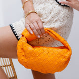 Orange MINI JODIE Intrecciato Nappa Bag / BOTTEGA VENETA