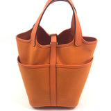 Orange Minium Picotin Cargo 18 Toile Goéland Swift Bucket-style Bag / HERMES