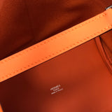 Orange Minium Picotin Cargo 18 Toile Goéland Swift Bucket-style Bag / HERMES