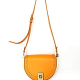Orange MOONLIGHT Smooth Leather Crossbody Bag / FENDI