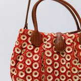 Orange PORTISSOL Daisy Embroidered Bag / JAMIN PEUCH