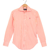 Orange Stripe Cotton Shirt / POLO RALPH LAUREN - Size US 2