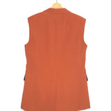 Orange Tailored Sleeveless Vest / KARL LAGERFELD / Size 36