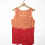 Orange Tie Dye Linen Tank Top - model BERMUDES / BELLA JONES - Size 3