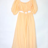 Orange TRIANITA Linen Cut-out Maxi Dress / FAITHFULL THE BRAND - Size M