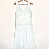 Pale Blue Chambray Seamed Tank Strap Midi Dress / PROENZA SCHOULER