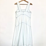 Pale Blue Chambray Seamed Tank Strap Midi Dress / PROENZA SCHOULER