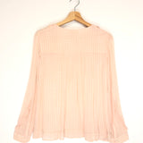 Pale Pink Long Sleeves Top - model SUKI / BA&SH - Size 0