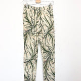 Palm Trees Prints Belted Pants - model SOPHIA / MY SUNDAY MORNING - Size 1