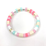 Pastel Stretch Enamel Curve Bracelet / ROXANNE ASSOULIN - One Size