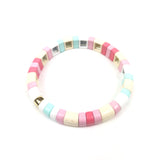 Pastel Stretch Enamel Curve Bracelet / ROXANNE ASSOULIN - One Size