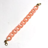 Peach Acrylic Chain Link Bracelet / MILE MILA