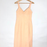 Peach MAGMA Bustier Cotton Midi Dress / SPORTMAX - Size 38