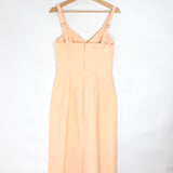 Peach MAGMA Bustier Cotton Midi Dress / SPORTMAX - Size 38