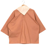 Peach Poplin Oversized Blouse with Scarf /  SOFIE D'HOORE - One Size