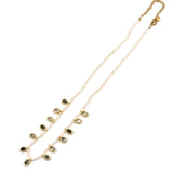 Pearl and Bezel-set Gemstone Necklace