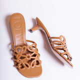Petal Anagram Leather Sandals / LOEWE - Size 37