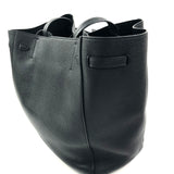 Phantom Black Soft Grained Calfskin Small Tote Bag / CELINE