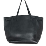Phantom Black Soft Grained Calfskin Small Tote Bag / CELINE