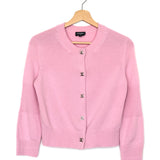 Pink 24B CC Turnlock Cashmere Cardigan / CHANEL - Size 34