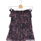 Pink and Black GERILL Ruffled Mini Skirt / IRO - Size 34