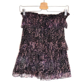 Pink and Black GERILL Ruffled Mini Skirt / IRO - Size 34