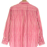 Pink and Ecru Striped MAX Oversized Long Sleeves Shirt / SEZANE - Size 36