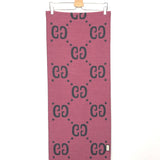 Pink and Grey GG Jacquard Wool Scarf / GUCCI