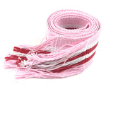 Pink and Red Hand Woven Wide Belt / PIPPA HOLT - One Size