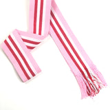 Pink and Red Hand Woven Wide Belt / PIPPA HOLT - One Size