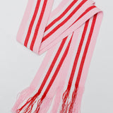 Pink and Red Hand Woven Wide Belt / PIPPA HOLT - One Size