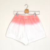 Pink and White Ombre Towelling Shorts / TERRY - Size S