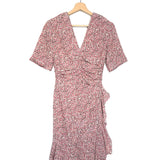 Pink ARODIE Ruched Silk-blend Crepe Mini Dress / ISABEL MARANT - Size 36